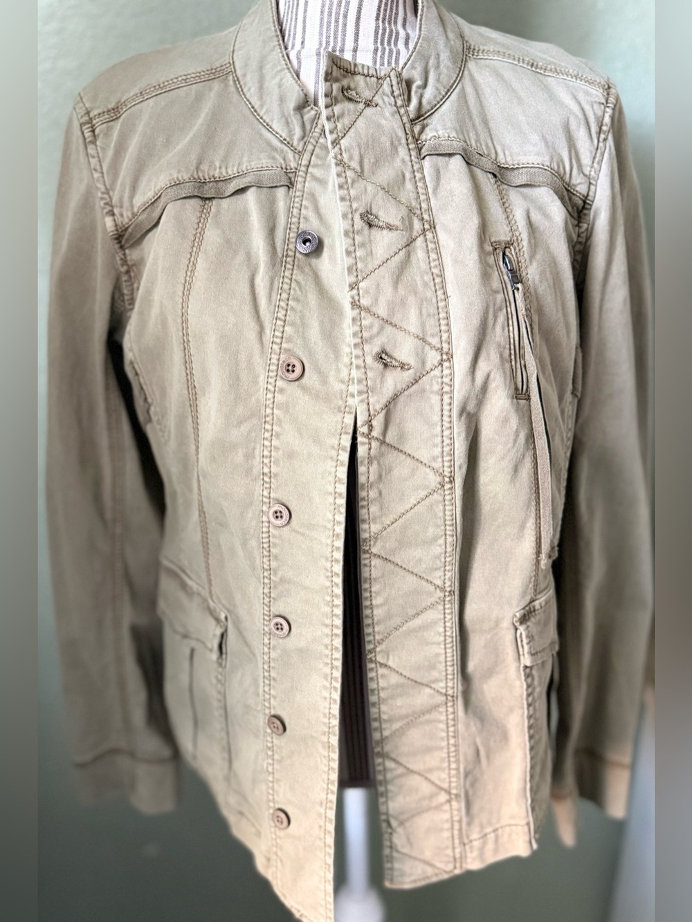 Anthropologie Khaki Jacket